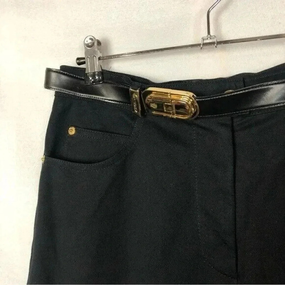 St. John Sport Black Straight Leg Jeans 6 - Picture 3 of 5